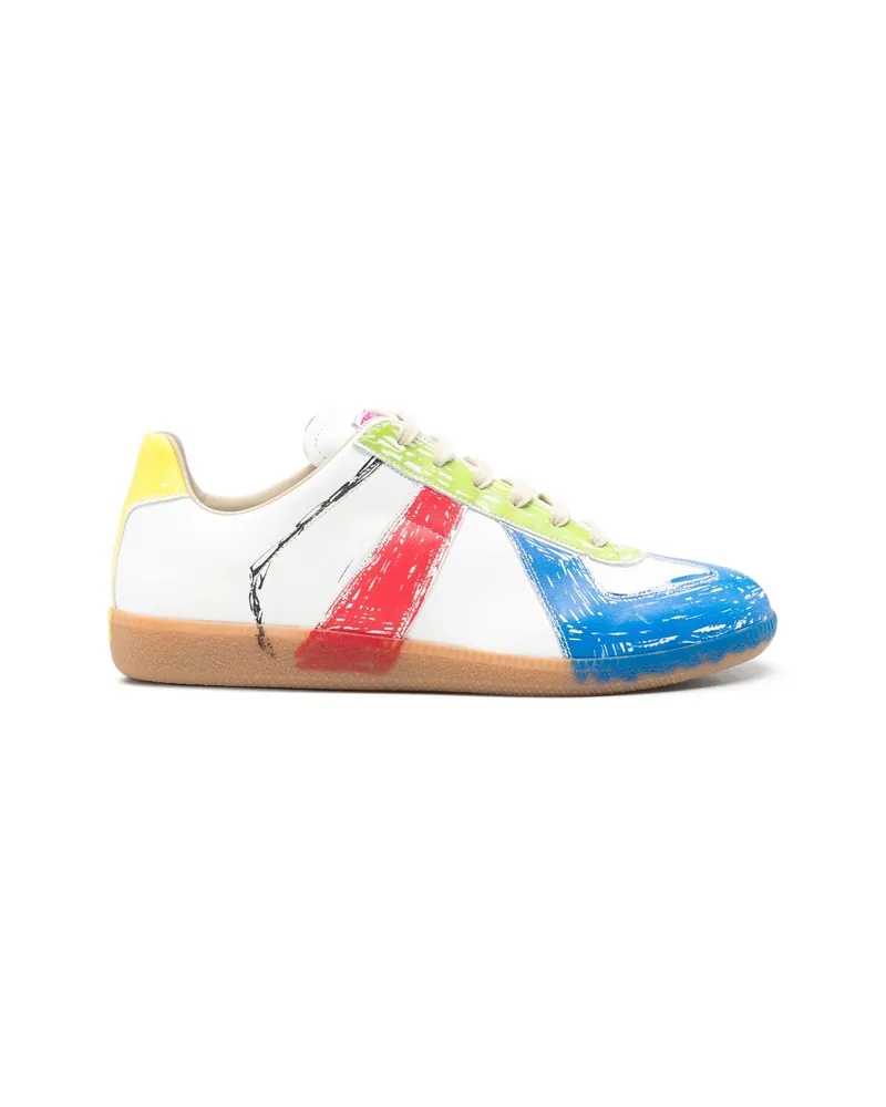 Maison Margiela Replica Paint-splatter Sneakers White