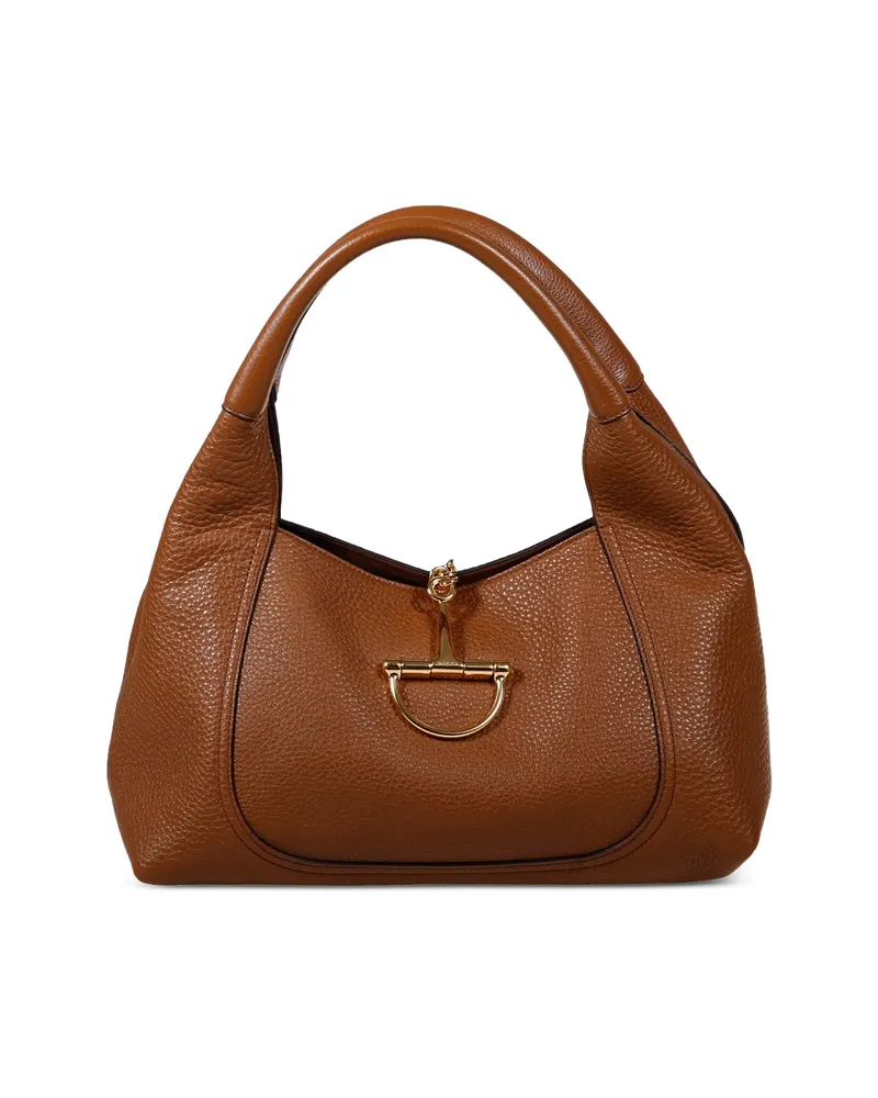 Gucci Horsebit Shoulder Bag Brown