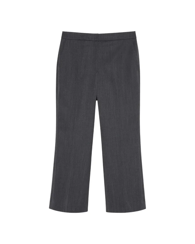 Calvin Klein Straight-leg Tailored Trousers Grey