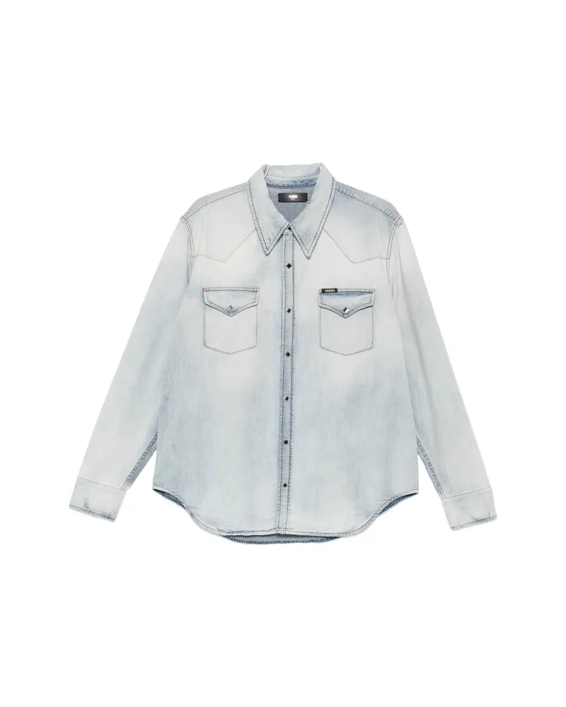 Amiri Western-style Denim Shirt Blue