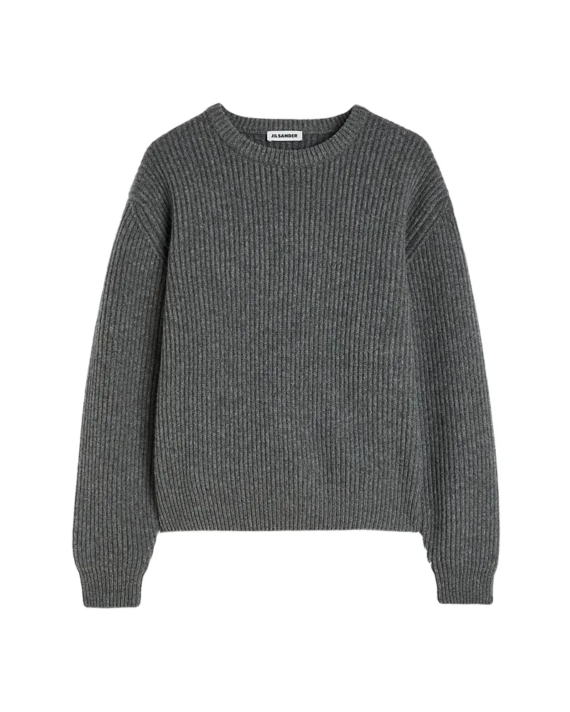 Jil Sander Wool Crew-neck Sweater Grey