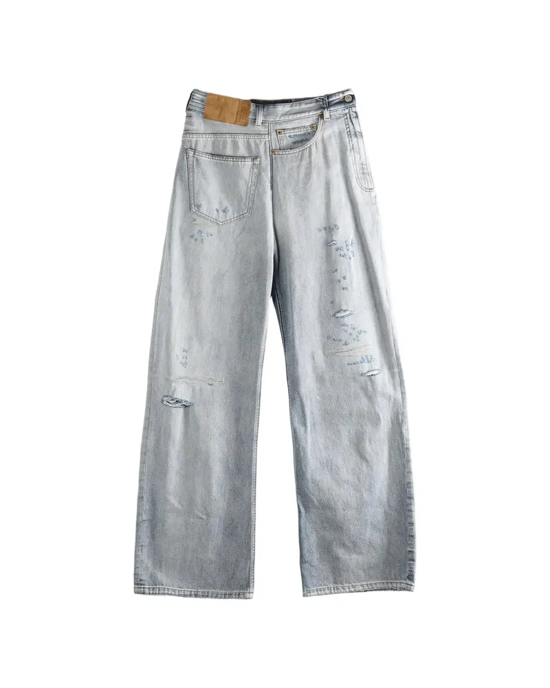 Maison Margiela Distressed Jeans Blue