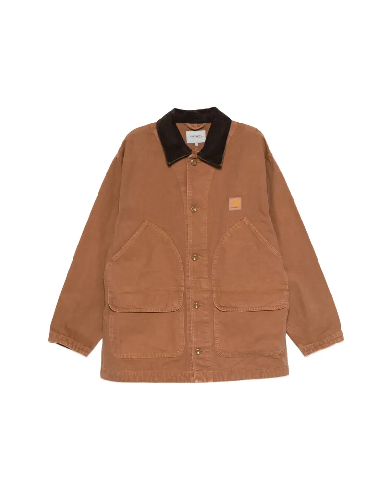 Carhartt WIP Courdoroy-collar Jacket Brown