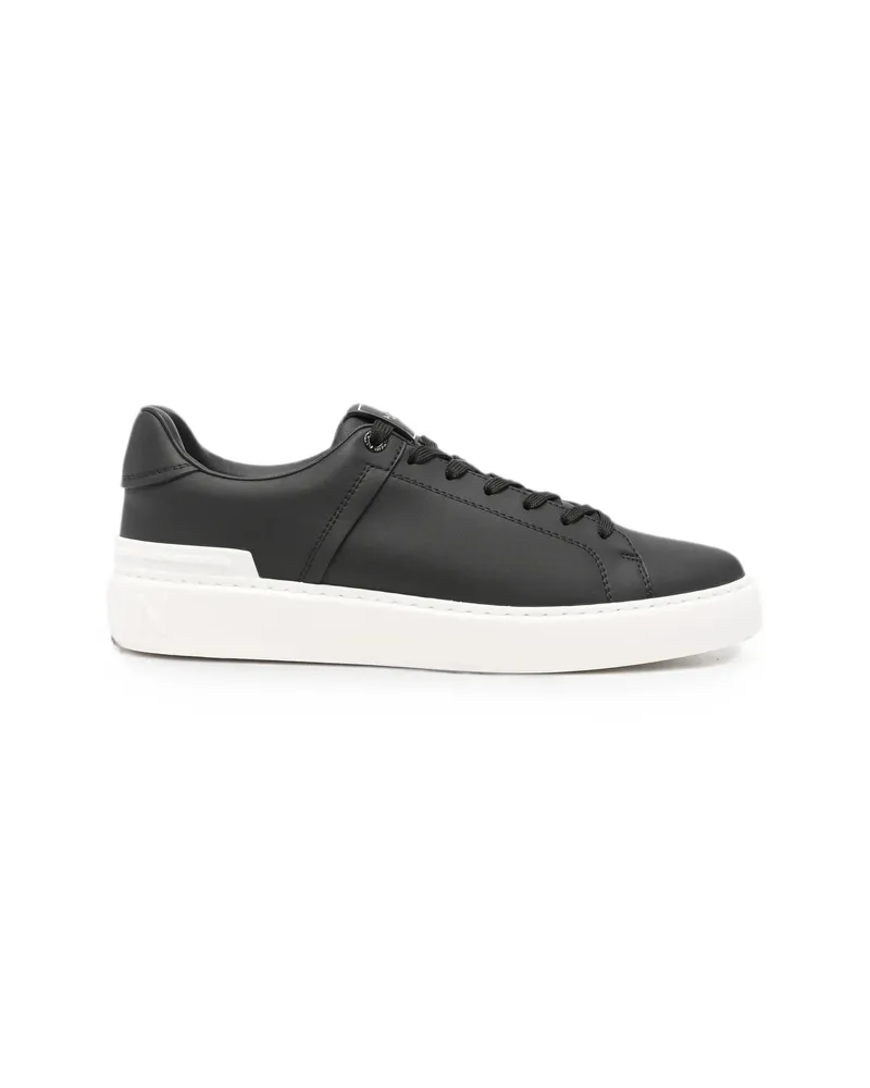 Balmain Logo-embossed Lace-up Sneakers Black