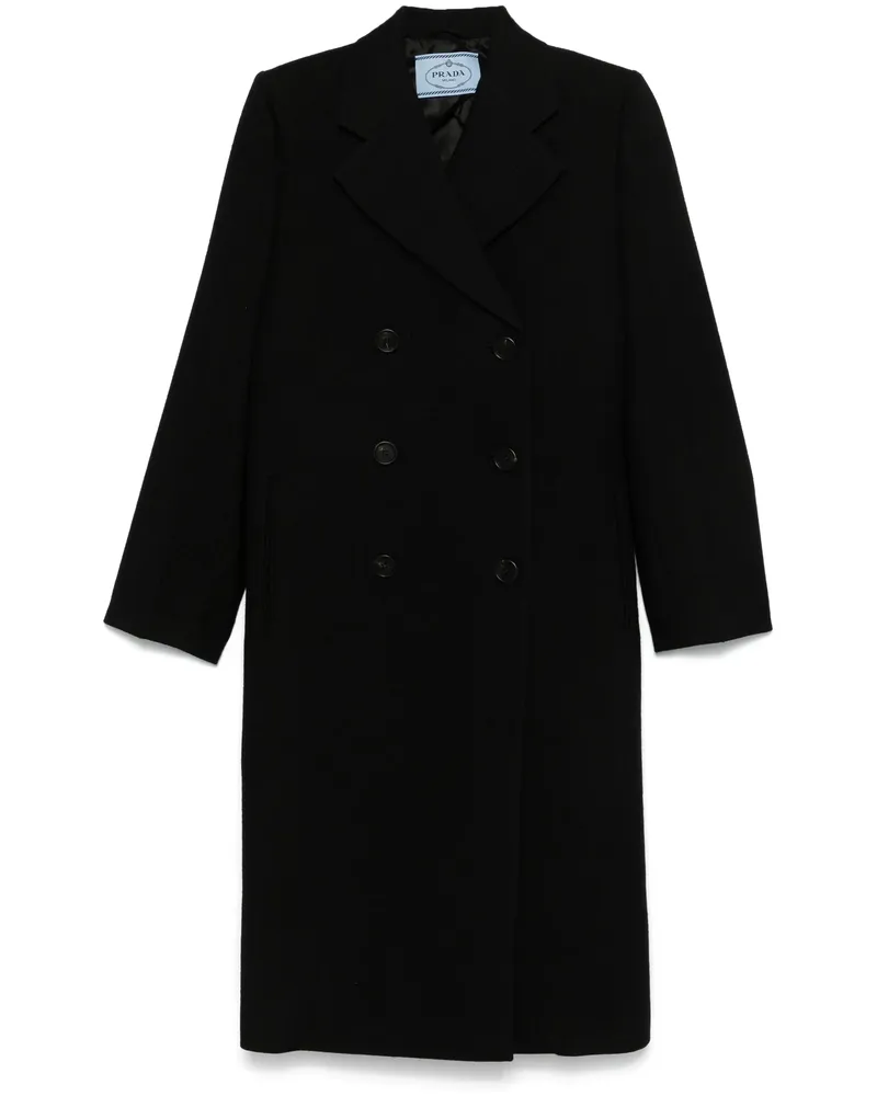 Prada Virgin Wool Coat Black