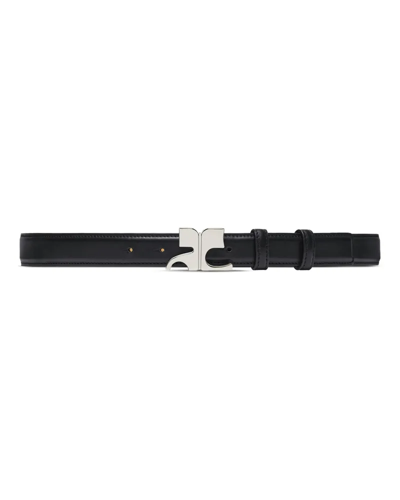 Courrèges AC Leather Belt Black