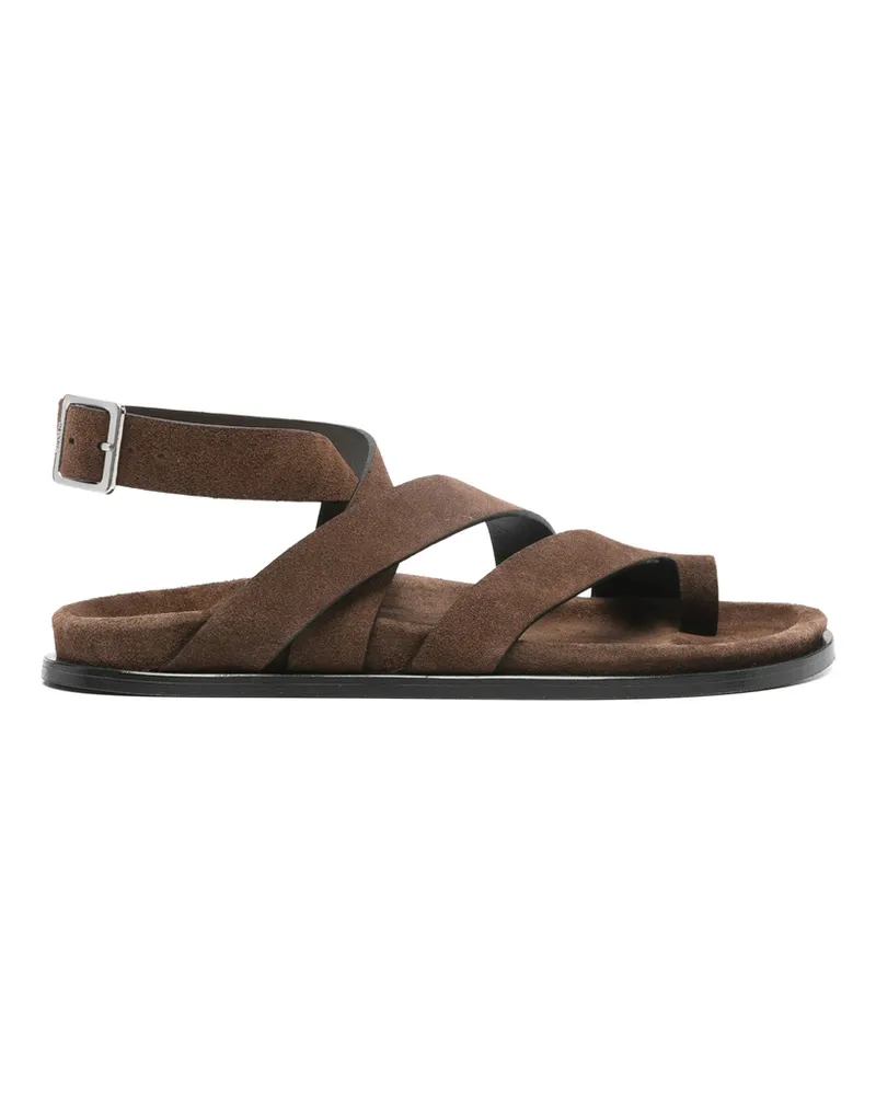 Alohas Tide Buckle-strap Sandals Brown