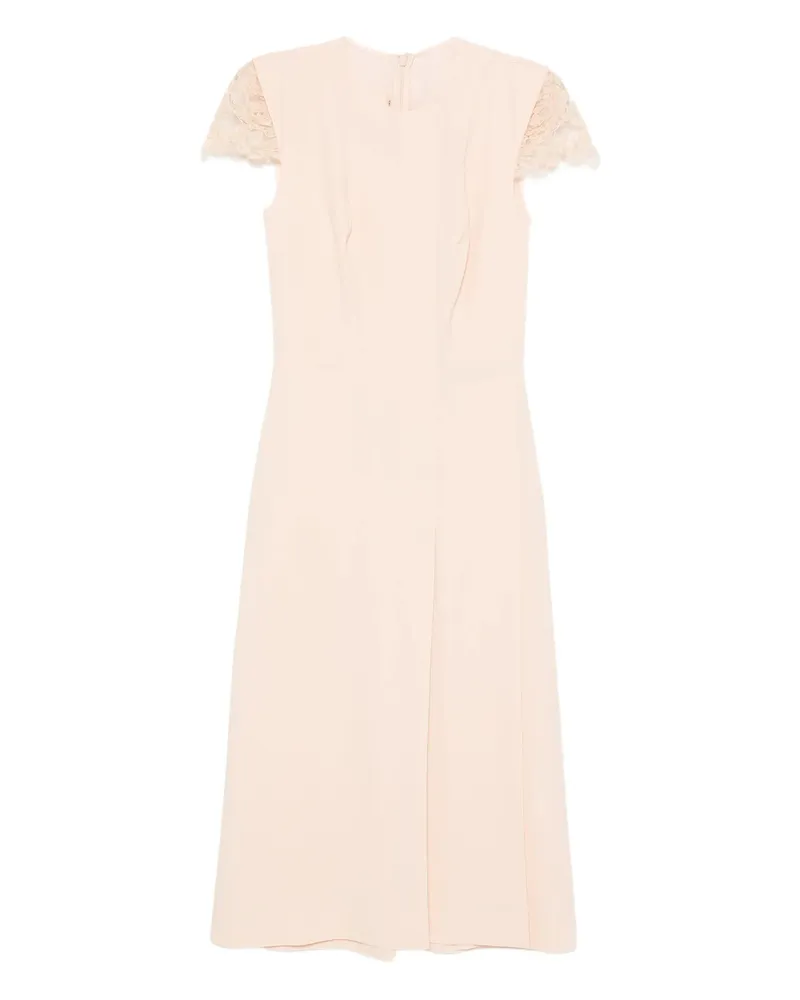Ermanno Scervino Lace-trimmed Shift Dress Pink
