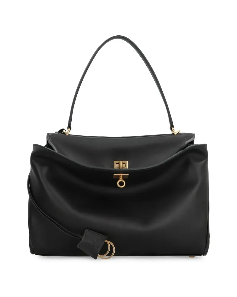 Balenciaga Rodeo Leather Bag Black