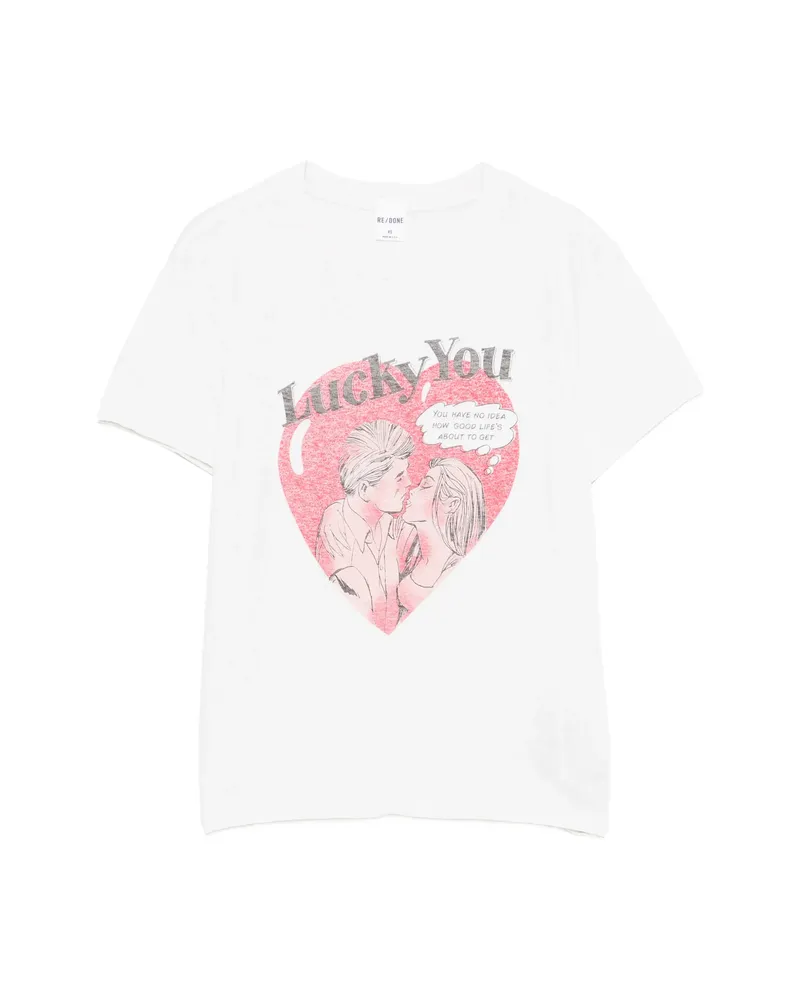 RE/DONE Lucky You T-shirt White