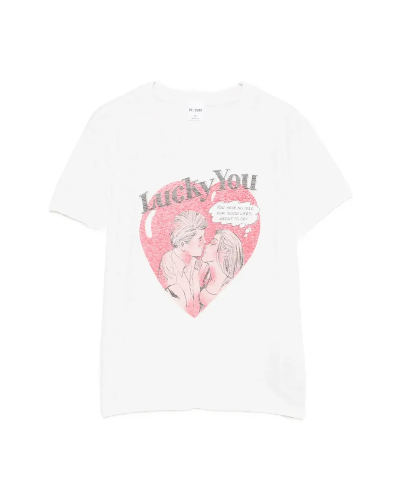 RE/DONE Lucky You T-shirt White