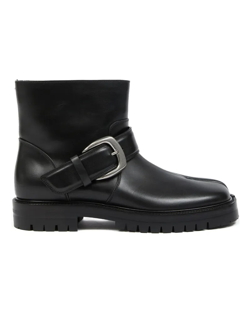 Maison Margiela Tabi Buckle-ankle Coutry Boots Black