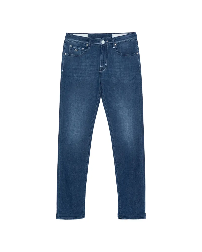 Tramarossa Logo-patch Slim Jeans Blue