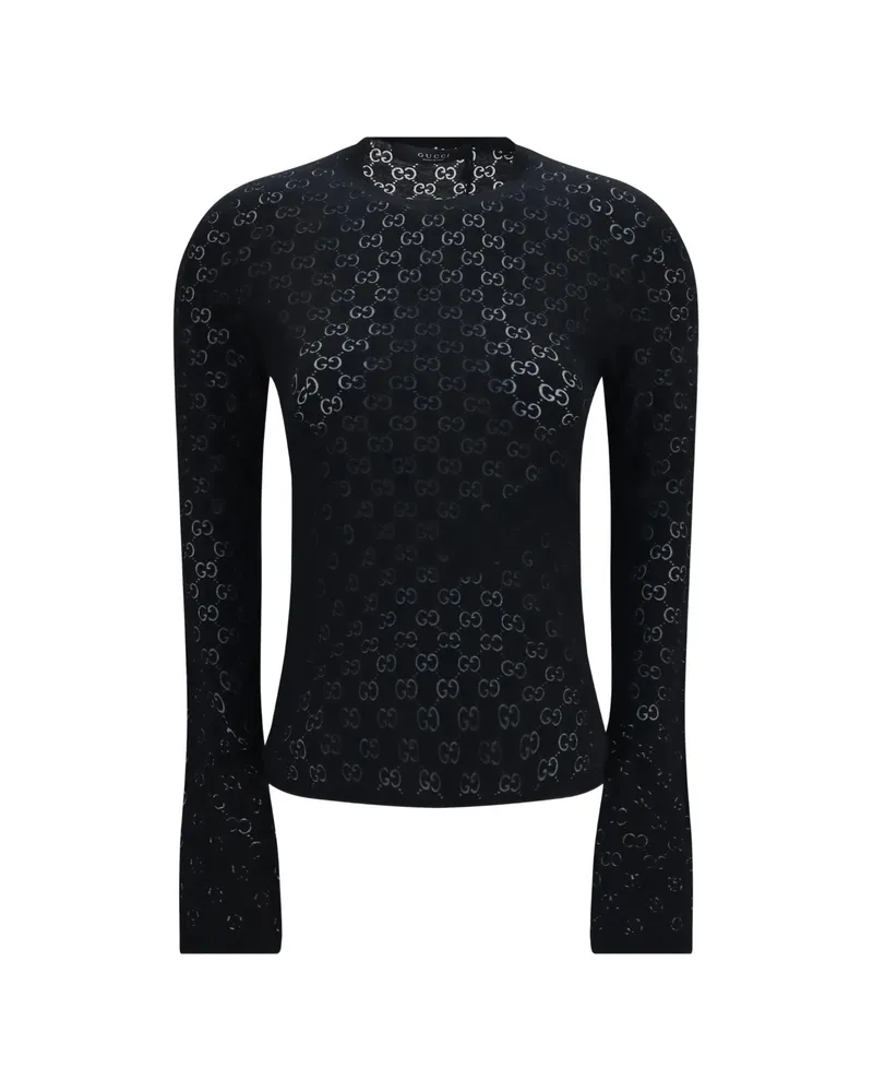 Gucci GG Devoré Top Black