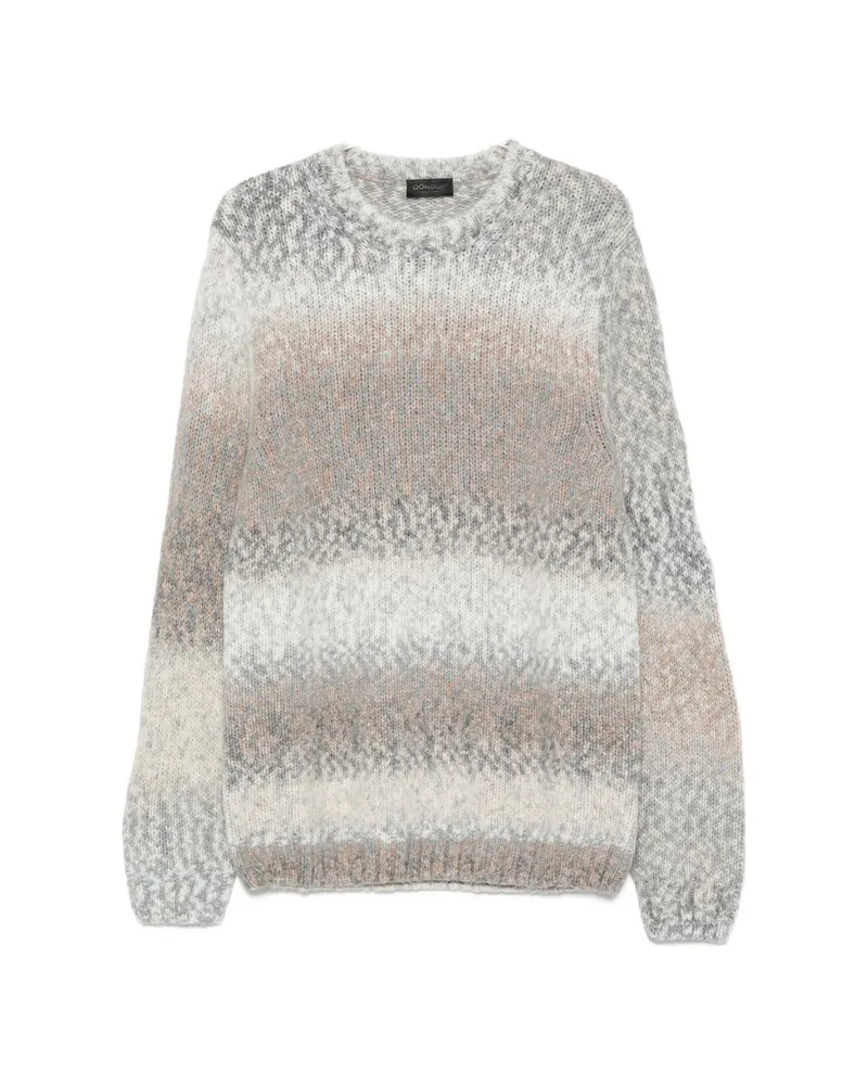 Dondup Gradient-effect Chunky-knit Sweater Grey