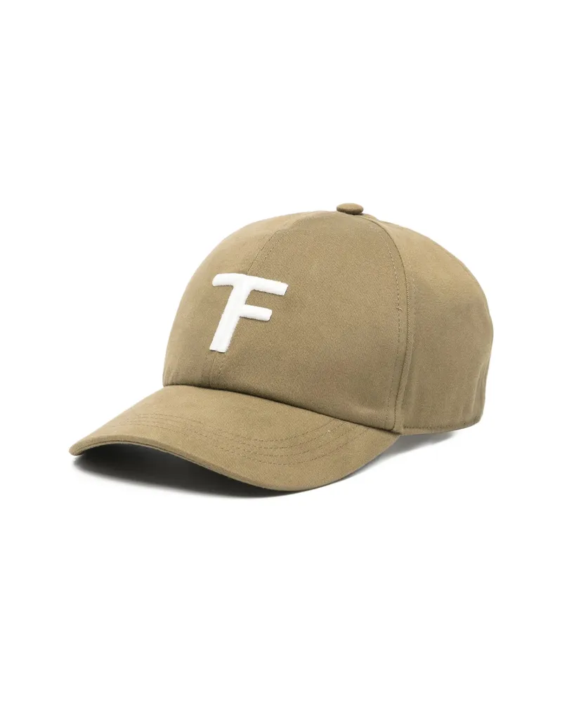 Tom Ford Embroidered-logo Cap Neutrals