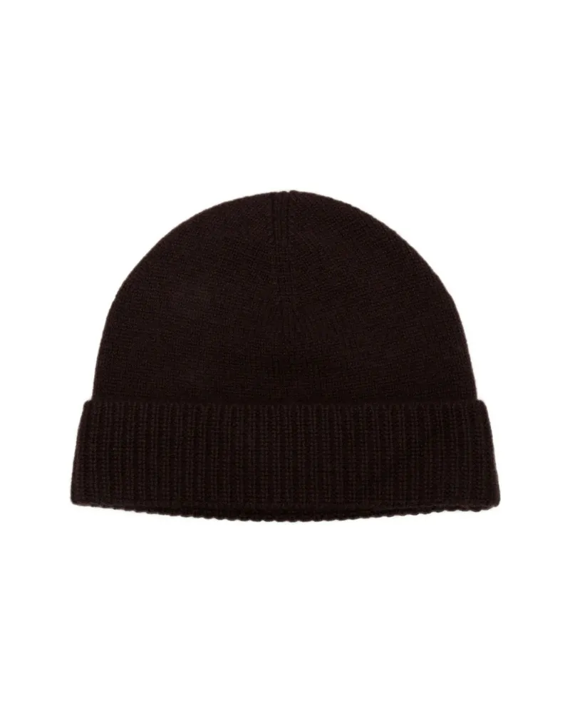 Joseph Ribbed-trim Beanie Hat Brown