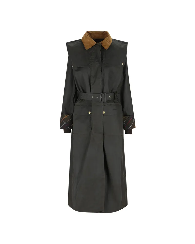 Barbour X WP Waxed-cotton Belted Coat Black