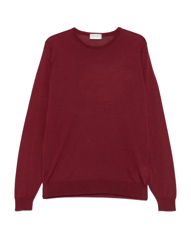John Smedley Crew Neck Sweater Red