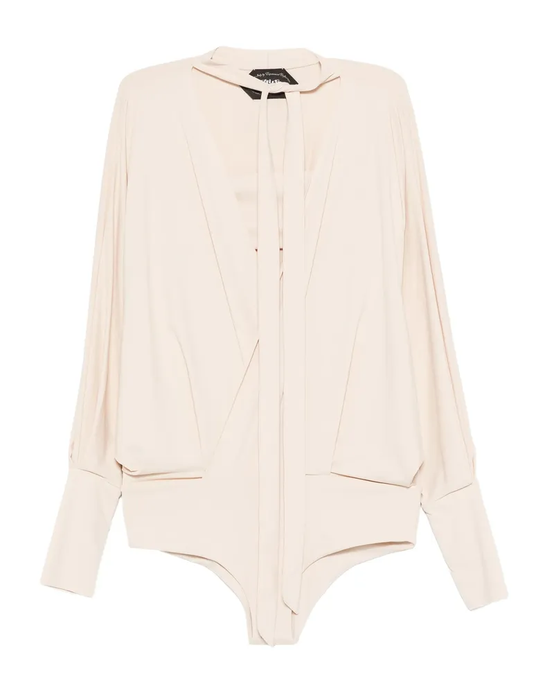 Taller Marmo Tie-neck Swimsuit Neutrals