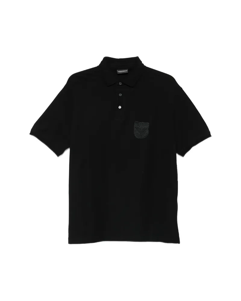 Emporio Armani Short-sleeve Polo Shirt Black