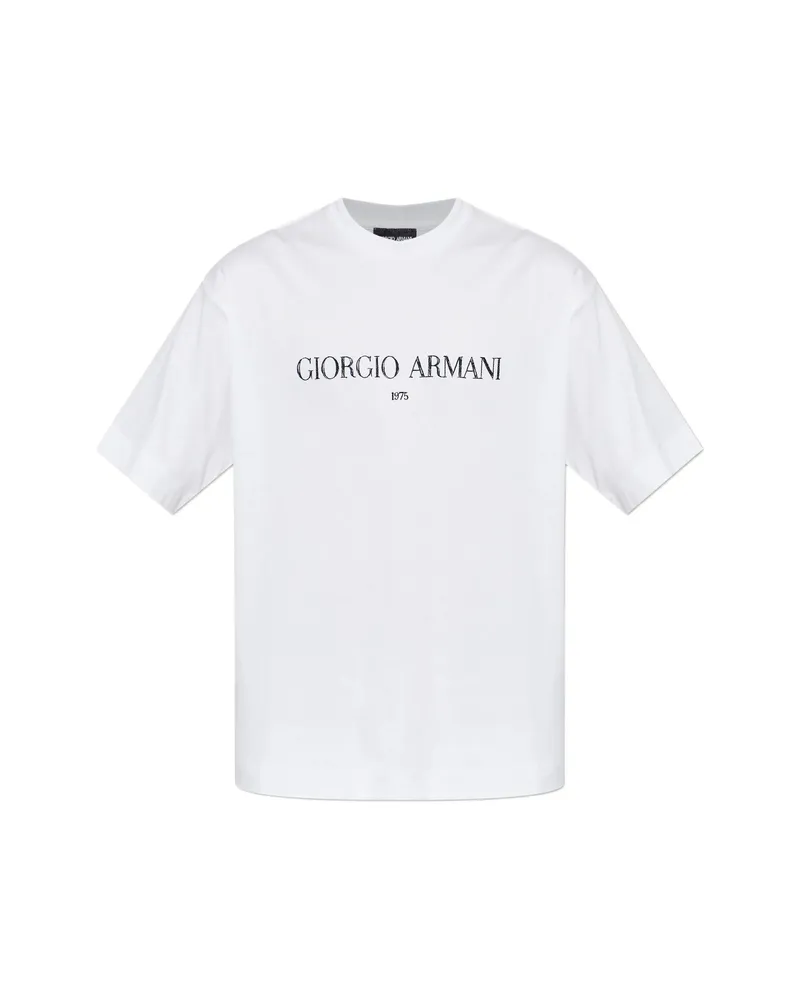 Giorgio Armani Logo-print T-shirt White