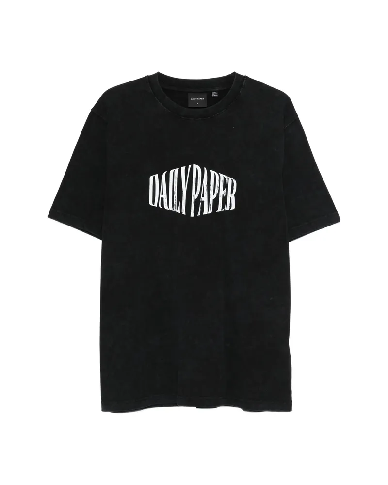 Daily Paper Logo-print T-shirt Black