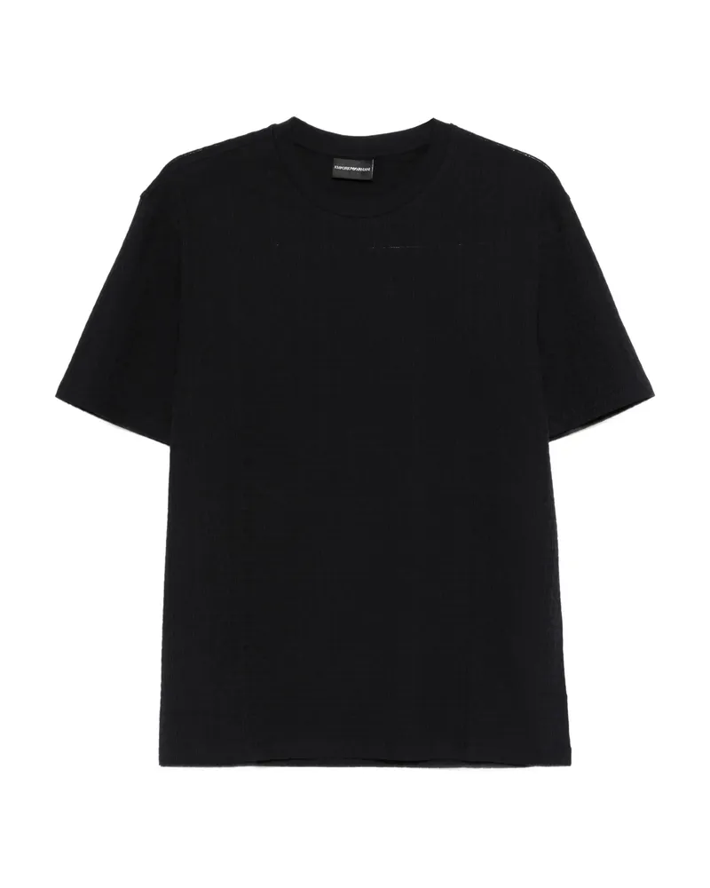 Emporio Armani Textured T-shirt Black