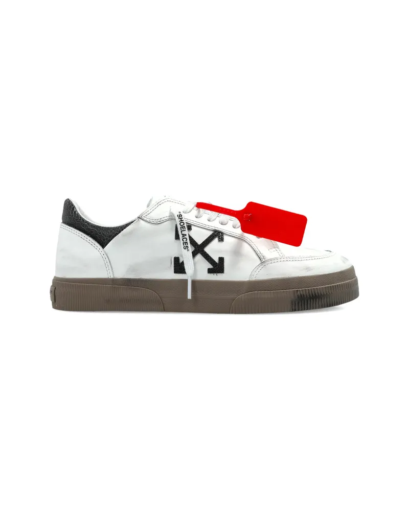 OFF-WHITE Arrow-motif Leather Sneakers White