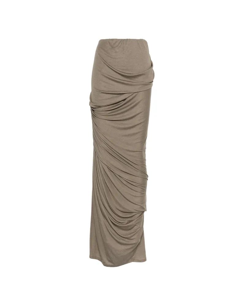 Entire Studios Dia Draped-design Maxi Skirt Neutrals