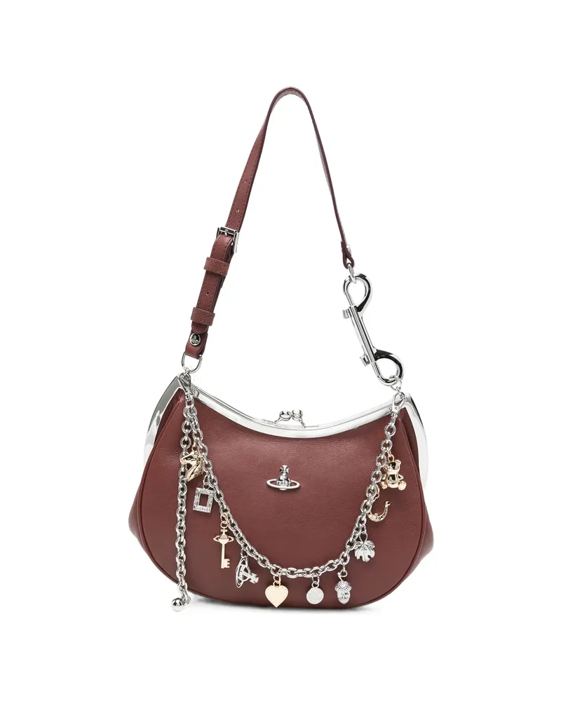 Vivienne Westwood Charm-embellished Tote Bag Red