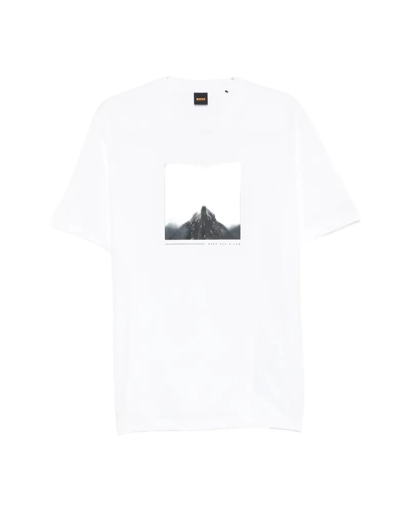 HUGO BOSS Print-detail T-shirt White