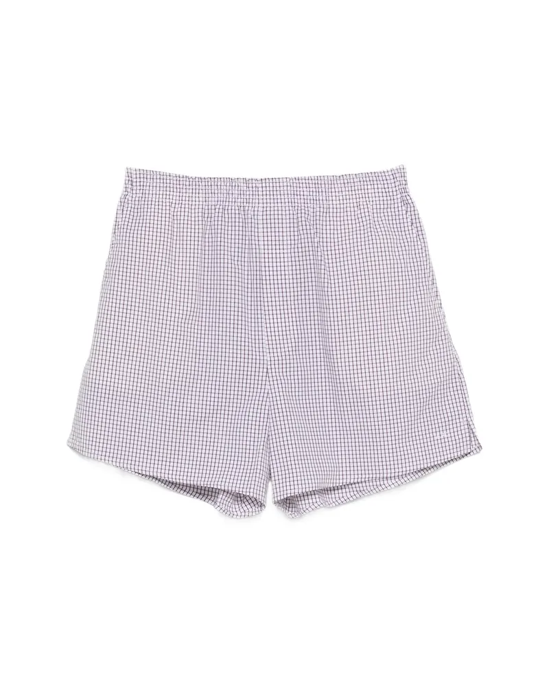 A.P.C. A. p.c. Checked Shorts White