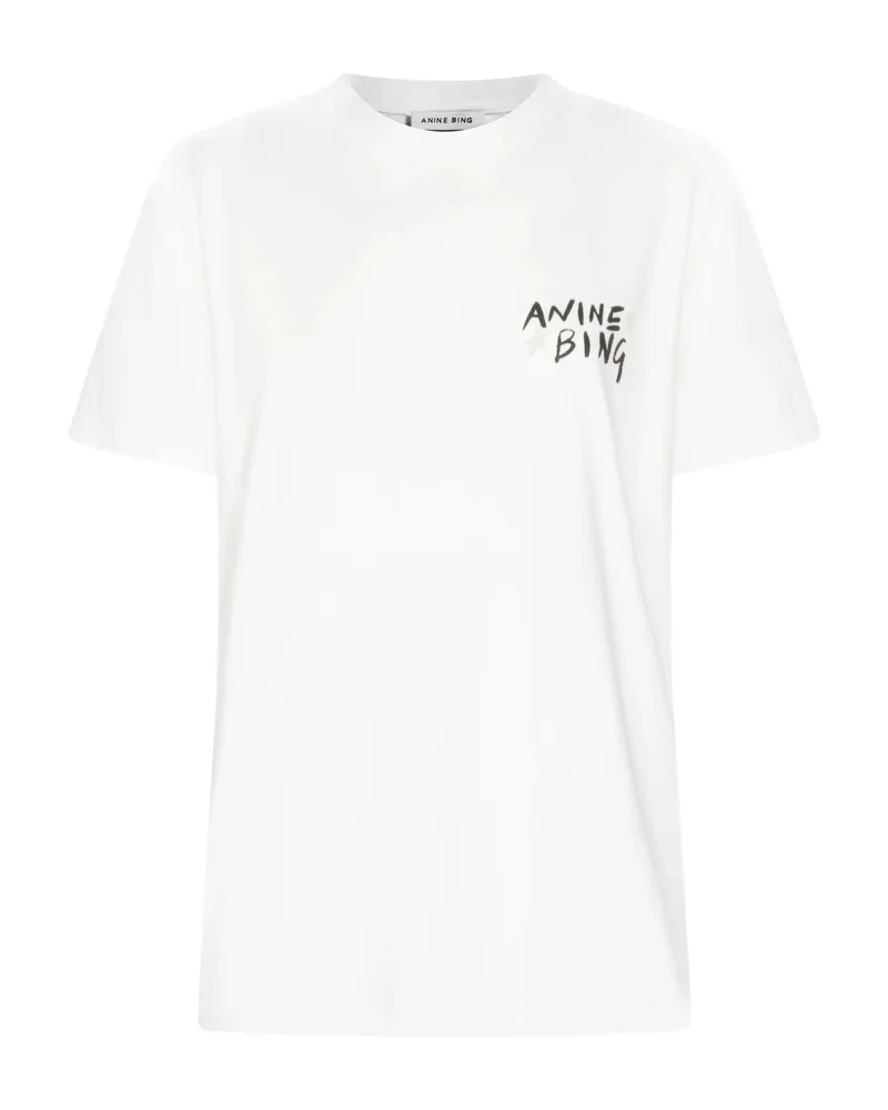 Anine Bing Rear-lettering T-shirt White