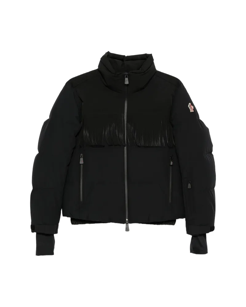 Moncler Fringe-trimmed Padded Jacket Black