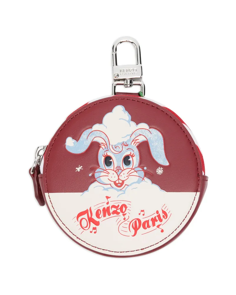 Kenzo Rabbit Zip Wallet Red