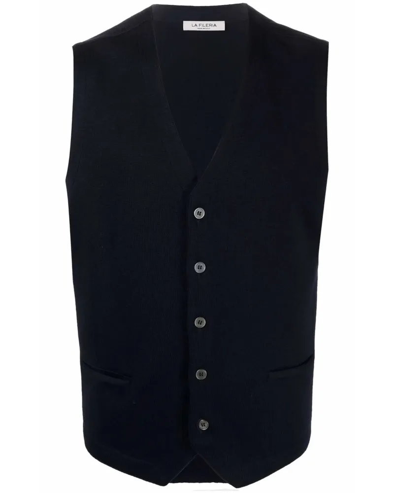 La Fileria Knitted Sweater Vest Blue