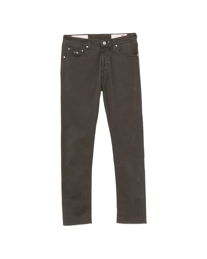 Tramarossa Michelangelo Logo-patch Trousers Brown
