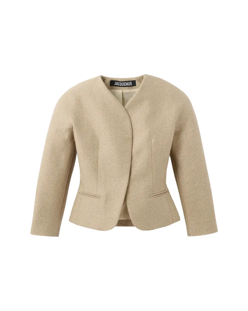 Jacquemus Ovalo Jacket Neutrals