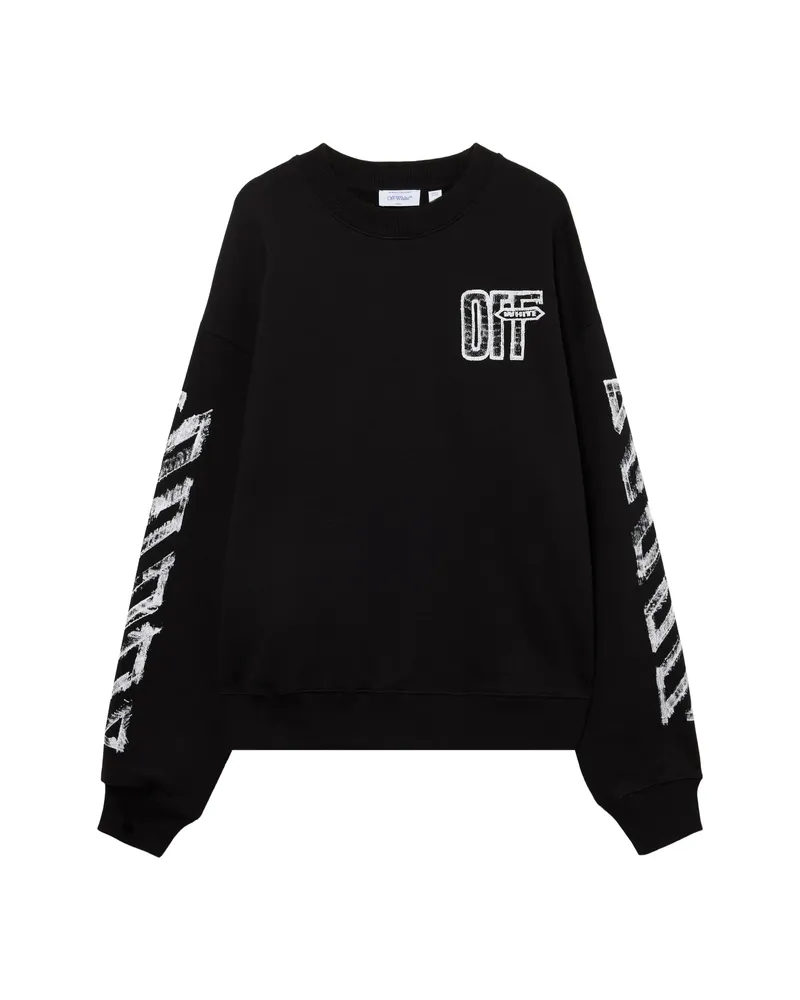OFF-WHITE Off-white Motion Arrow Skate Crewneck Sweatshirt Black