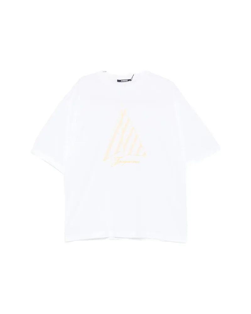 Jacquemus Voilier Embroidered-logo T-shirt Brown