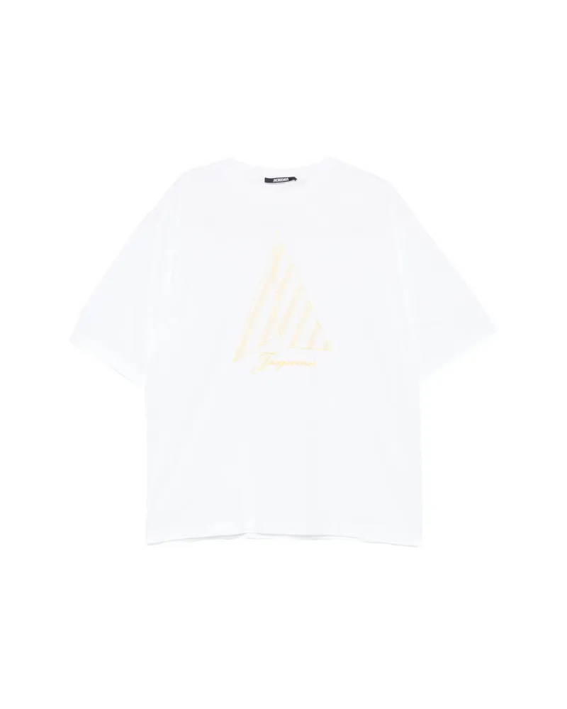 Jacquemus Voilier Embroidered-logo T-shirt Brown