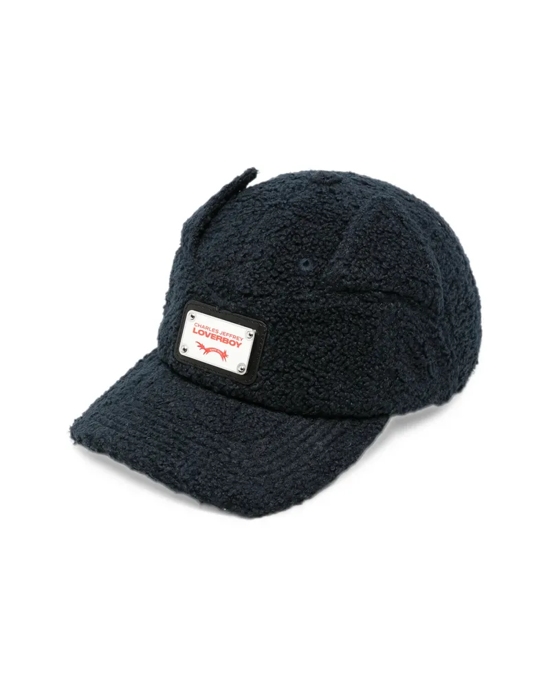 Charles Jeffrey Loverboy Ear-detail Bouclé Baseball Cap Blue