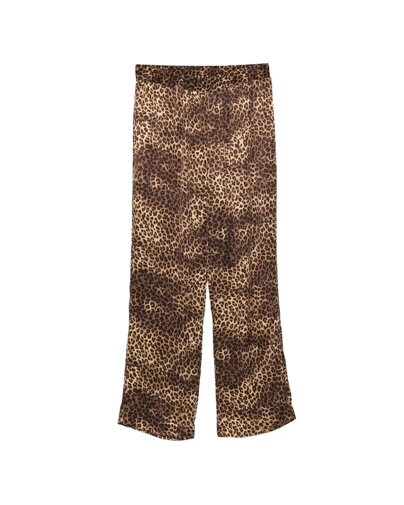 Ernest W. Baker Animal-print Trousers Brown