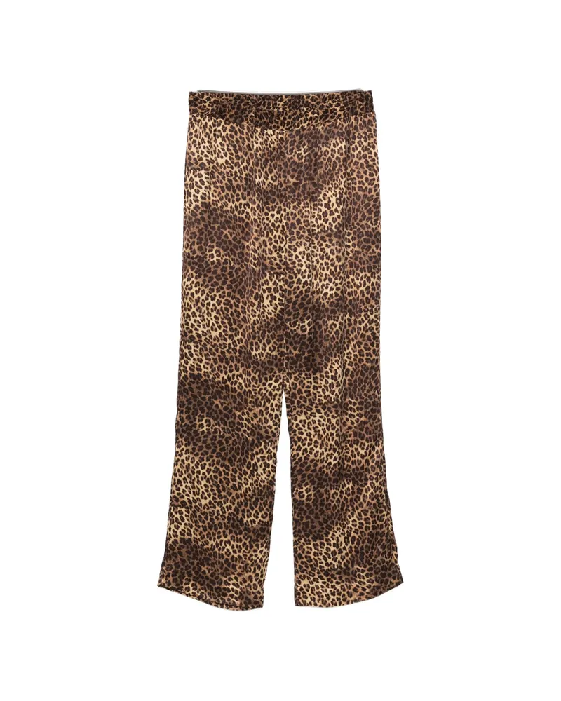 Ernest W. Baker Animal-print Trousers Brown