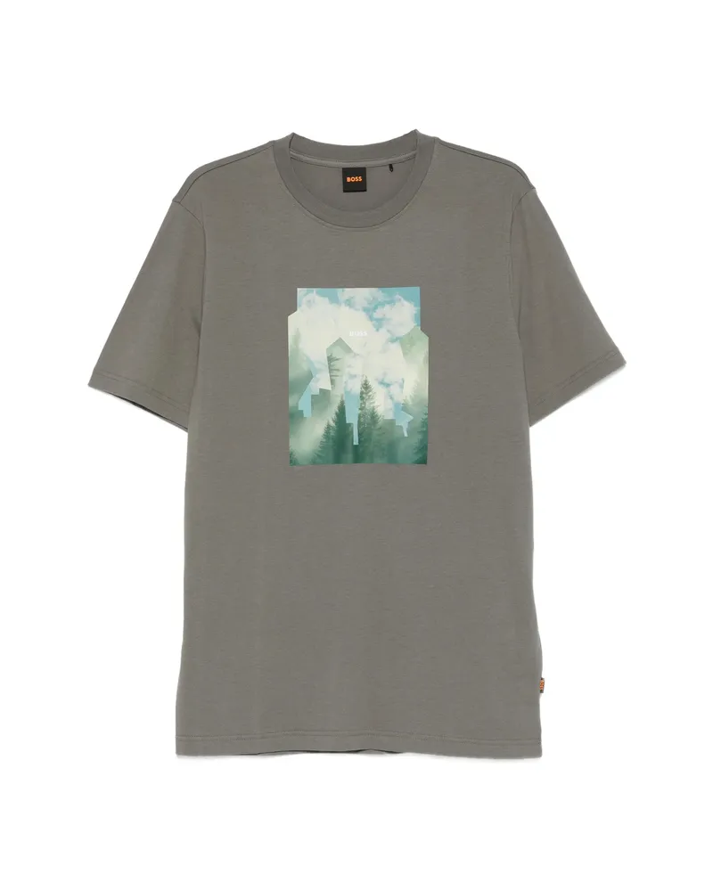 HUGO BOSS Graphic T-shirt Grey