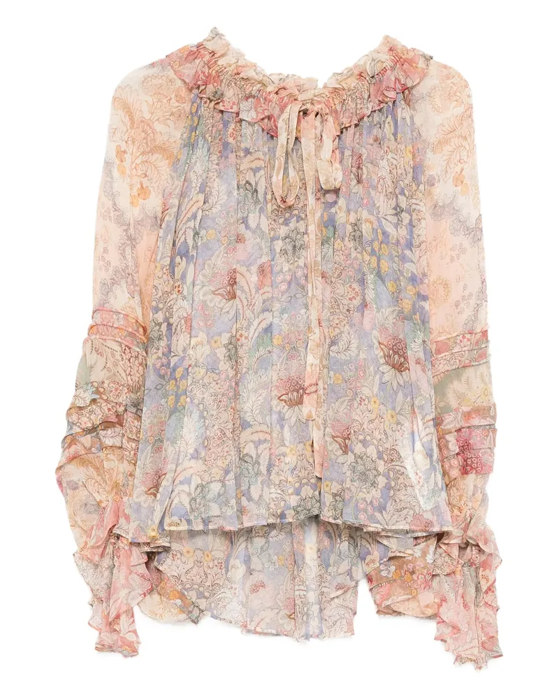 Zimmermann Rebellion Blouse Pink
