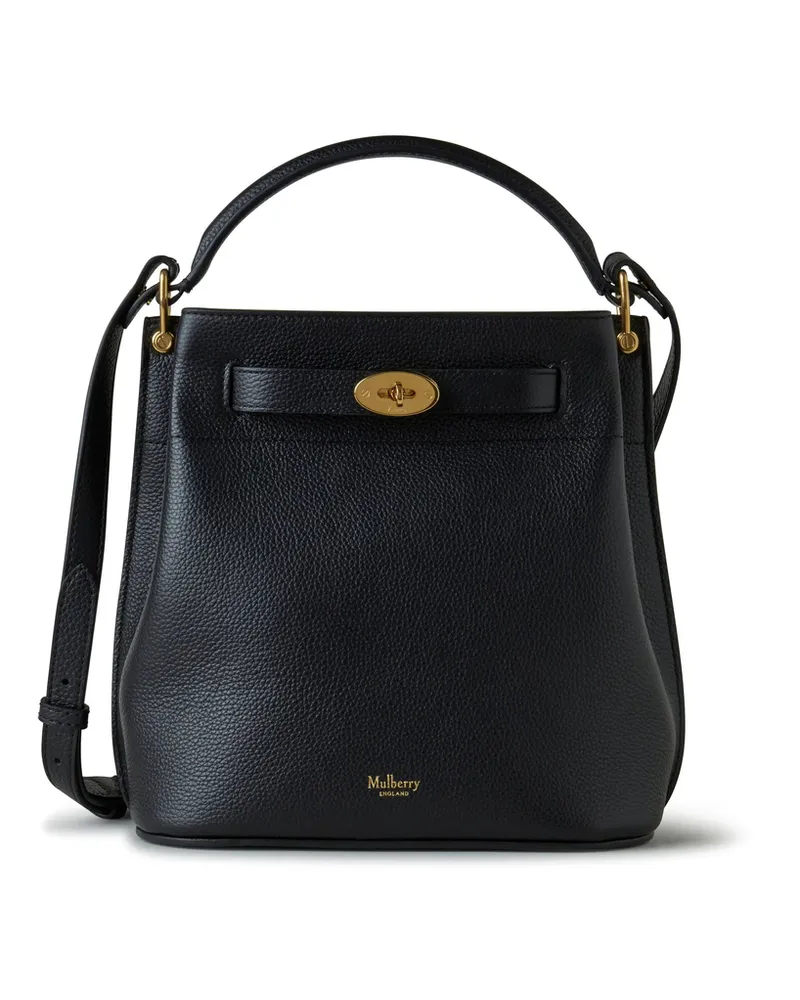 Mulberry Small Islington Leather Bucket Bag Black