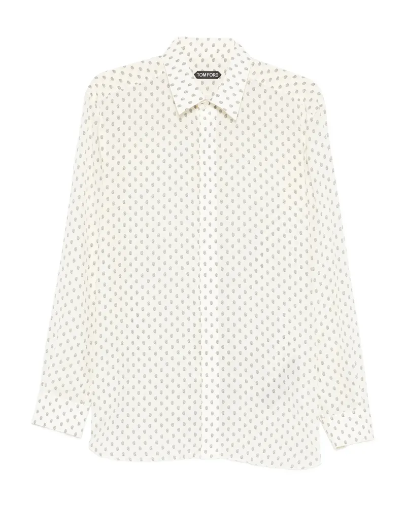 Tom Ford Paisley-print Shirt White