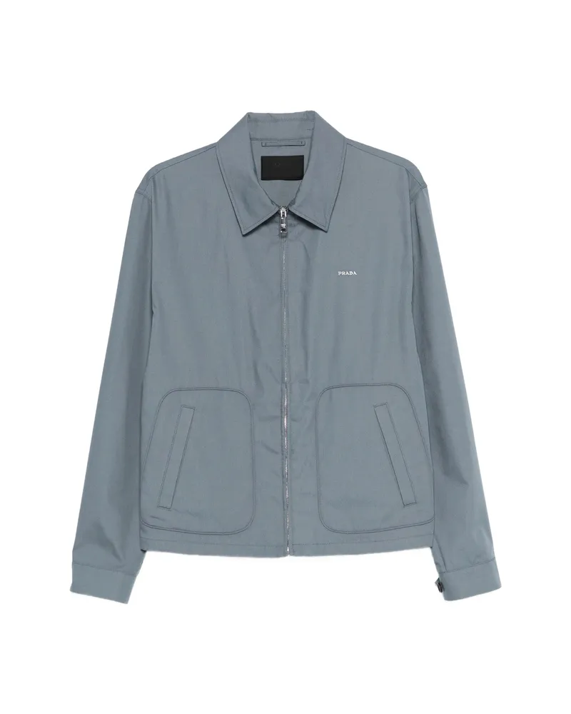 Prada Triangle-logo Jacket Grey